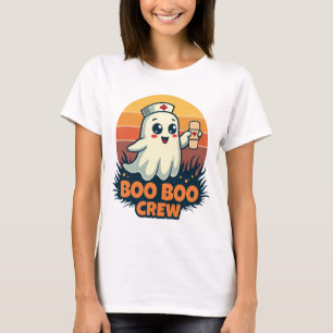 Halloween Boo Boo Crew Cute Ghost Spooky Costume T-Shirt