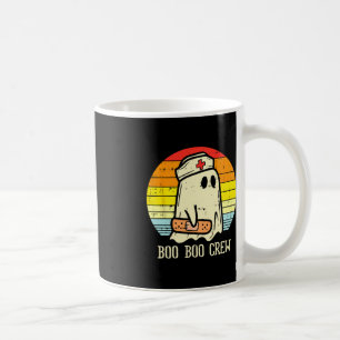 Halloween Boo Boo Crew Ghost Nurse Retro Halloween Coffee Mug