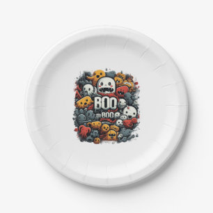 Halloween Boo Boo Crew Nurse Spooky Festival Paper Plate