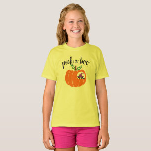 Halloween Boo Costume   Kid's Peek a Boo Cat T-Shirt