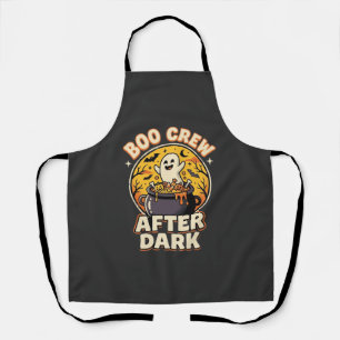 Halloween Boo Crew Badge Apron