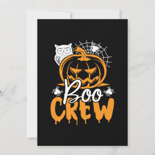 Halloween Boo Crew Birthday Invitation