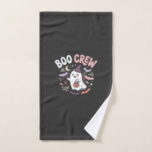 Halloween Boo Crew Ghost Hand Towel