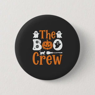 Halloween Boo Crew Ghost Pumpkin Cat Design 6 Cm Round Badge