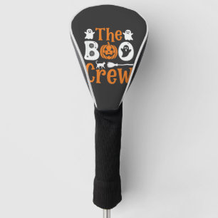 Halloween Boo Crew Ghost Pumpkin Cat Design Golf Head Cover