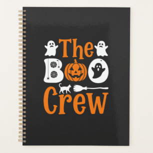 Halloween Boo Crew Ghost Pumpkin Cat Design Planner