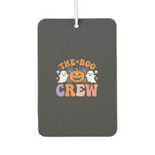 Halloween Boo Crew Ghost Pumpkin Design_1 Car Air Freshener