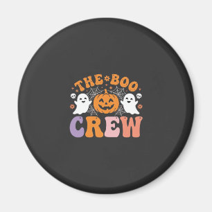Halloween Boo Crew Ghost Pumpkin Design_1 Magnet