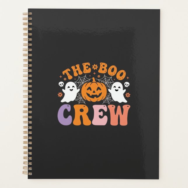 Halloween Boo Crew Ghost Pumpkin Design_1 Planner (Front)