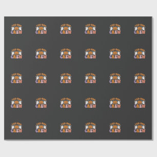 Halloween Boo Crew Ghost Pumpkin Design_1 Wrapping Paper
