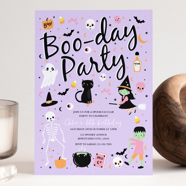 Halloween BOO-DAY Party Invitation (Creator Uploaded)