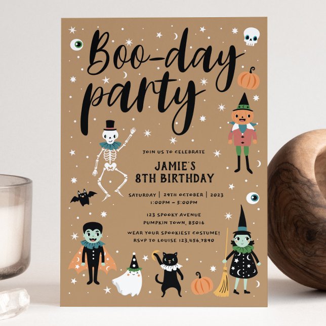 Halloween Boo-day Party Invitation (Creator Uploaded)