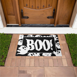 Halloween BOO!  Doormat