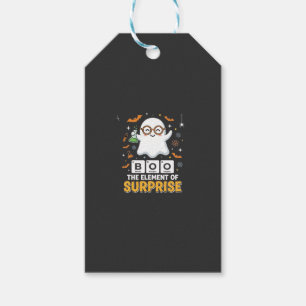 Halloween Boo Element of Surprise Ghost Design_1 Gift Tags