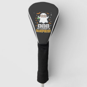 Halloween Boo Element of Surprise Ghost Design_1 Golf Head Cover