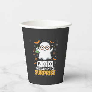 Halloween Boo Element of Surprise Ghost Design_1 Paper Cups
