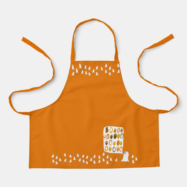 Halloween "BOO" Ghost Apron (Front)