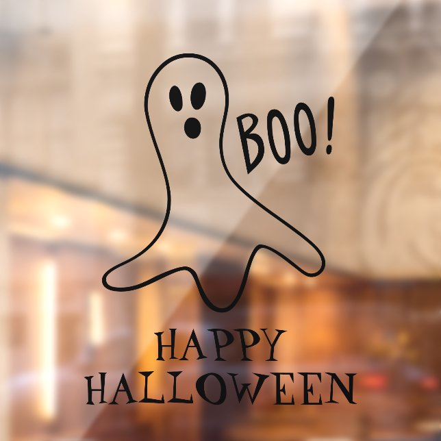 Halloween boo ghost black custom text decor (Sheet 2)