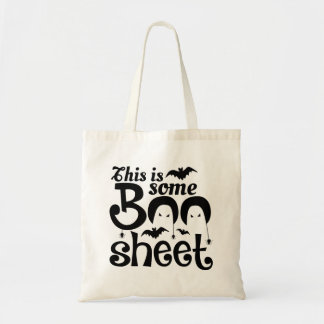 Halloween Boo Ghost Costume This is Some Boo Sheet Tote Bag