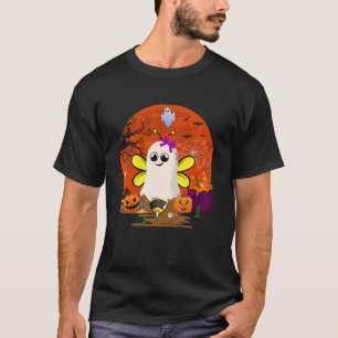 Halloween Boo Ghost Cute Bee Scary Pumpkins  Famil T-Shirt