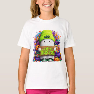 Halloween Boo Ghost - Happy Halloween T-Shirt