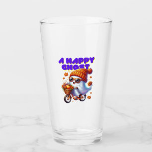 Halloween Boo Ghost Milk Tea Glass Cup