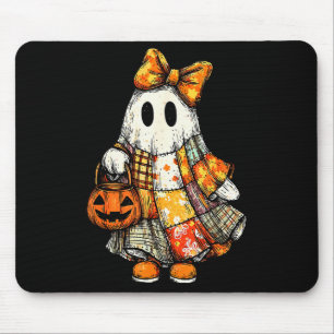 Halloween Boo Ghost Patchwork Quilter Quilting Sew Mouse Pad