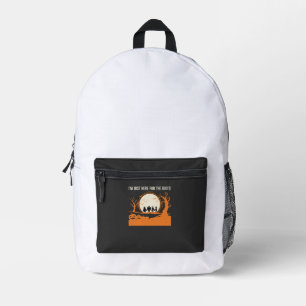 Halloween Boo Ghost Silhouette Printed Backpack