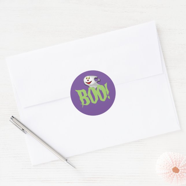 Halloween Boo Ghost Stickers (Envelope)
