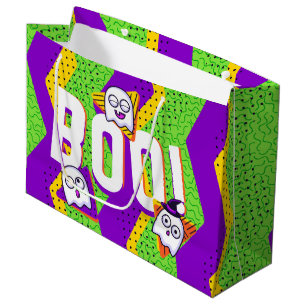 Halloween BOO Ghosts Green Party Bag