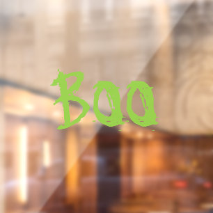 Halloween Boo green custom text scary decor 
