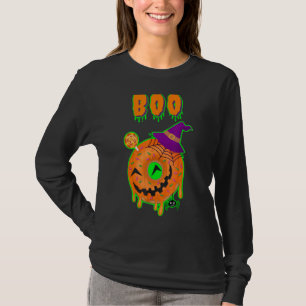 Halloween Boo Jack O' Lantern Face Pumpkin Ghost S T-Shirt