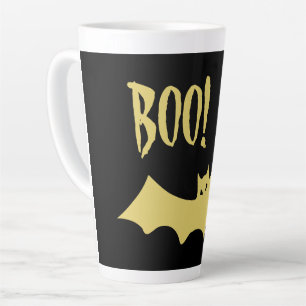Halloween BOO latte Mug by Poet Adiela Akoo