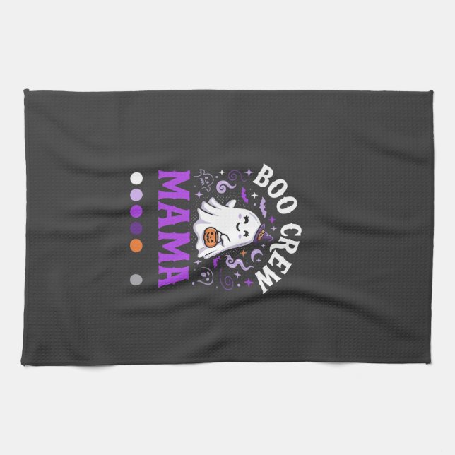 Halloween Boo Mama Magic Tea Towel (Horizontal)