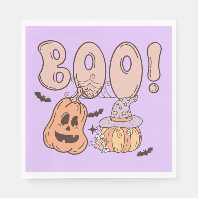 Halloween Boo Napkin (Front)