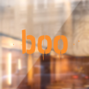 Halloween boo orange bloody scary spooky decor 