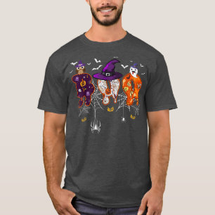 Halloween Boo Owl With Witch Hat Spiders Boys Girl T-Shirt