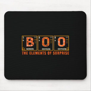 Halloween BOO Primary Elements of Surprise Science Mouse Pad