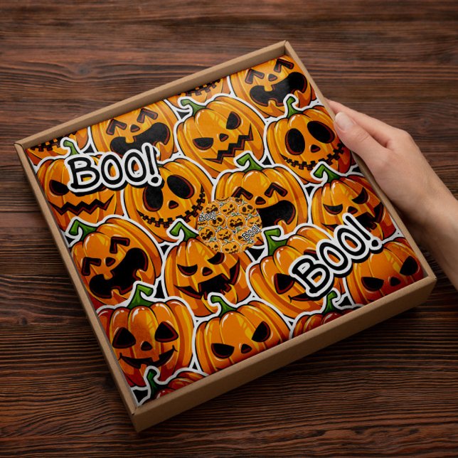 Halloween Boo Pumpkin | Pumpkins Tissue Paper (Creator Uploaded)