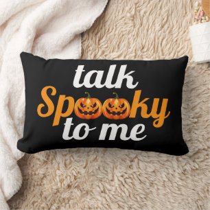 Halloween Boo Pumpkin Talk Spooky To Me Lumbar Cushion