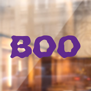 Halloween Boo purple spooky scary funny decor