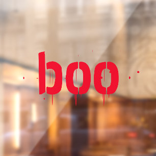 Halloween boo red bloody scary spooky decor