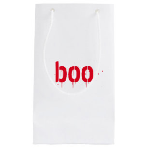 Halloween boo red bloody scary treat small gift bag