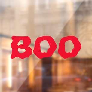 Halloween Boo red spooky scary funny decor