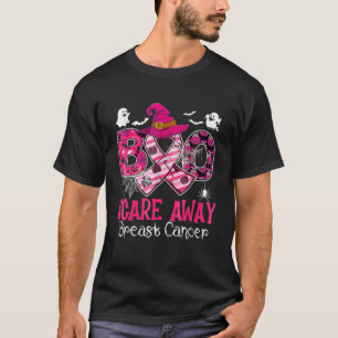Halloween Boo Scare Away Breast Cancer Awareness P T-Shirt