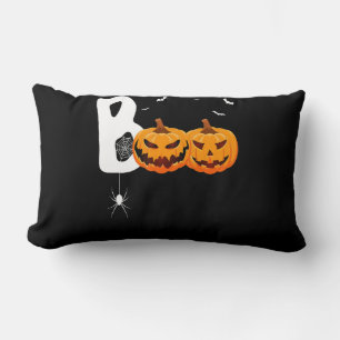 Halloween Boo Scary Pumpkins Spider Trick or Treat Lumbar Cushion