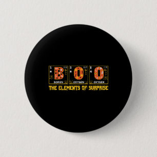 Halloween Boo School Chemistry Nerd Physics Pumpki 6 Cm Round Badge