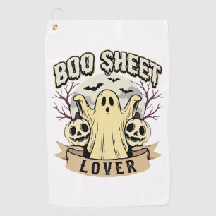 Halloween Boo Sheet Lover Ghost Moon Golf Towel