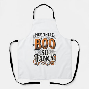 Halloween Boo Shirt Vintage Engraving Spooky Cute Apron