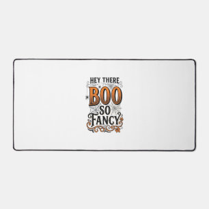 Halloween Boo Shirt Vintage Engraving Spooky Cute Desk Mat